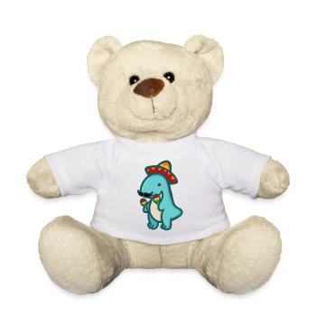 hugadino Dino aus Mexiko, süßer Dinosaurier - Teddy - Weiß - Vorne