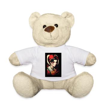Japanese geisha character painting - Teddy Bear - white - Front