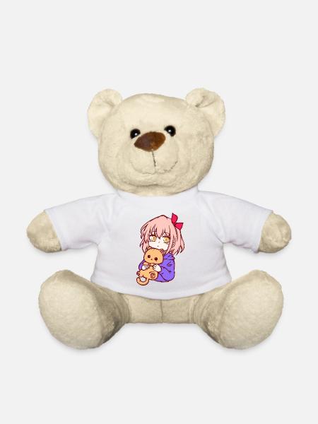 Mädchen Manga Japan Zeichentrick Anime Comic - Teddy - Weiß