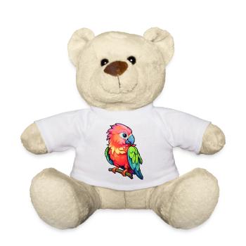 Papagei - Teddy - Weiß - Vorne
