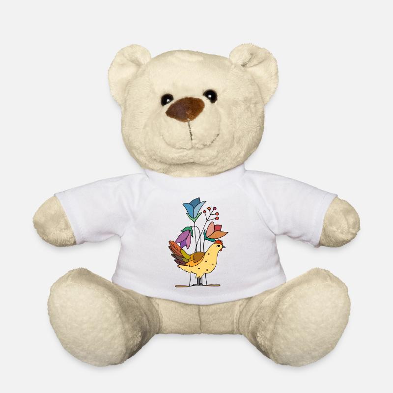 Poule - Nounours - blanc