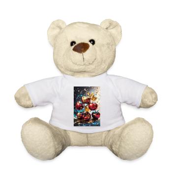 Kirschen mit Gold - Teddy - Weiß - Vorne