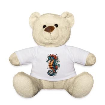 Seepferd - Teddy - Weiß - Vorne