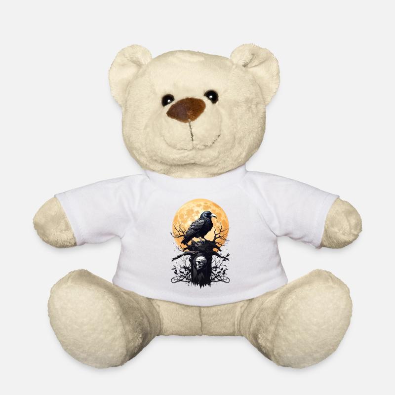 Schwarzer Rabe - Teddy - Weiß
