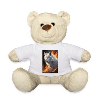 White Animal Feuerwolf - Teddy - Weiß - Vorne