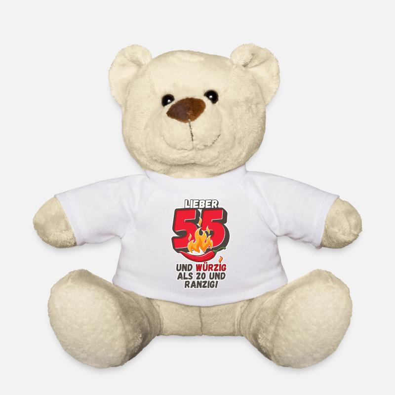 Lieber 55 und würzig als 20 und ranzig! - Teddy - Weiß