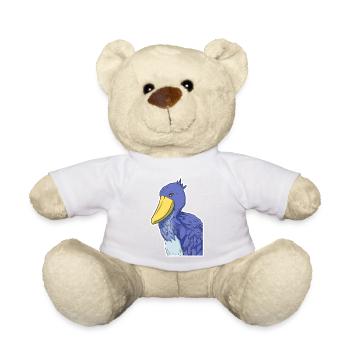 Schuhschnabel Vogel Ornithologe Wald I Geschenk - Teddy - Weiß - Vorne