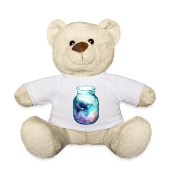 Space in a jar - Teddy Bear - white - Front