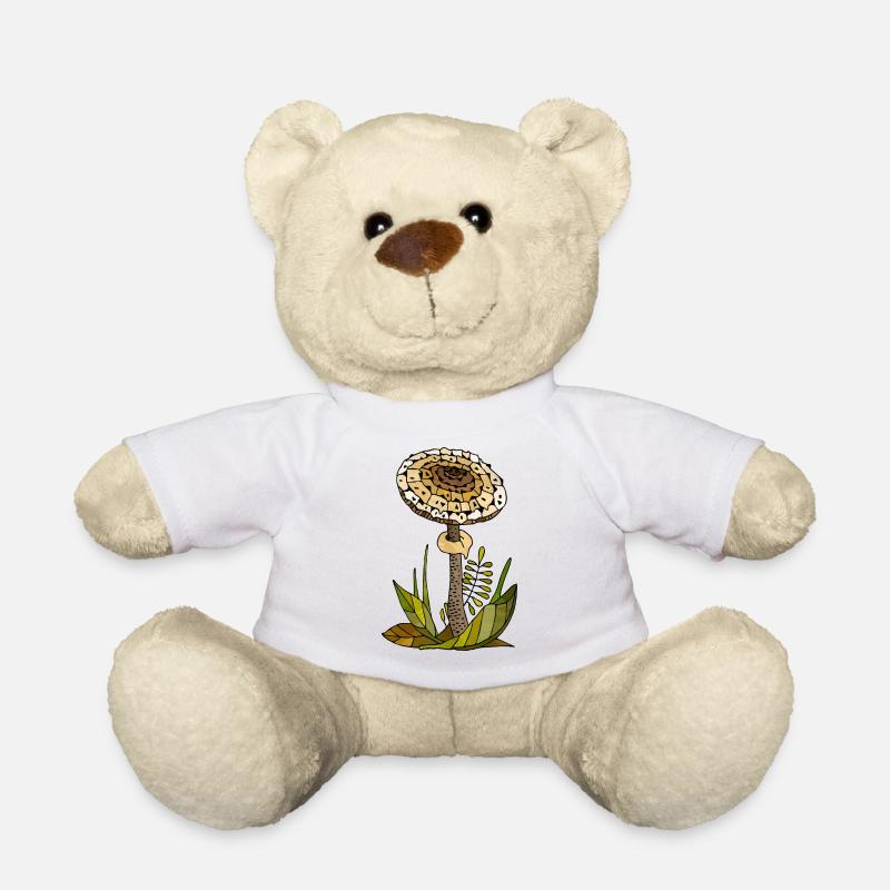 Pilze - Teddy - Weiß