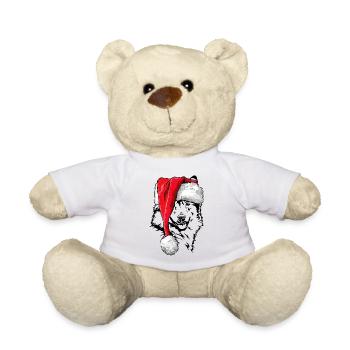 Santa Islandhund Weihnachten Hunde Wilsigns - Teddy - Weiß - Vorne