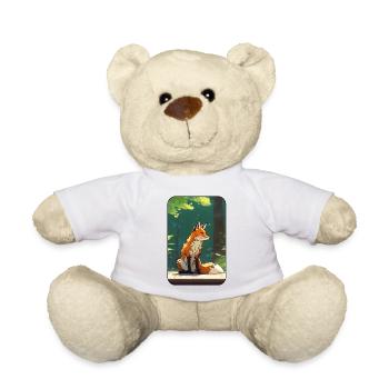 Fuchs im Wald - Teddy - Weiß - Vorne