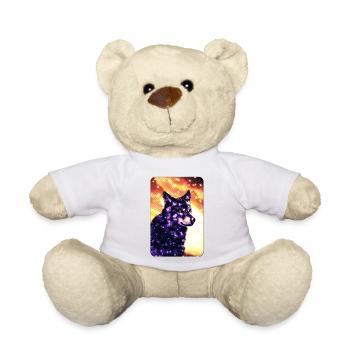 Lila Wolf - Teddy - Weiß - Vorne