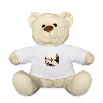 Pêche à la mouche Pêche Chemise Homme Pêche Truite Pêche - Nounours - blanc - Devant
