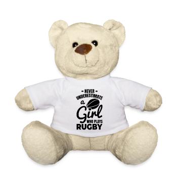 Rugby player - Teddy Bear - white - Front
