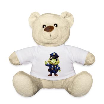 Grenouille de la police - Nounours - blanc - Devant