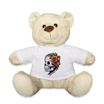 La Catrina / Dia de Muertos / Tattoo /Kultur - Teddy - Weiß - Vorne