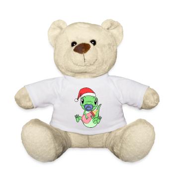 Lézard Bébé Noël - Nounours - blanc - Devant
