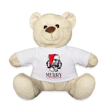 Santa Bayerischer Gebirgsschweisshund Weihnachten - Teddy - Weiß - Vorne