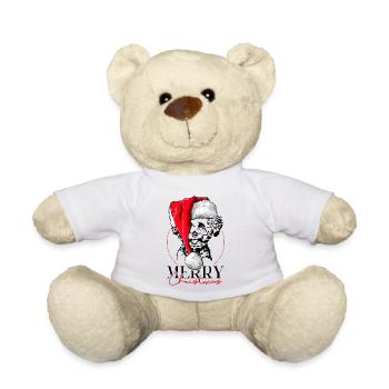 Père Noël Bichon Frise Joyeux Noël Chiens Wilsigns - Nounours - blanc - Devant