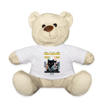 Schrödinger's Cat - Wanted Dead and Alive - Teddy Bear - white - Front