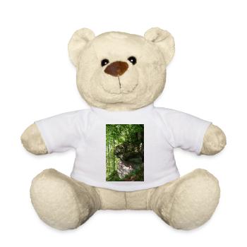 Waldfelsen im Morgenlicht / Nordschwarzwald - Teddy - Weiß - Vorne
