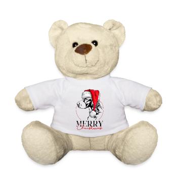 Père Noël irlandais Setter joyeux Noël chiens Wilsigns - Nounours - blanc - Devant