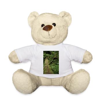Mossy tree trunk / Northern Black Forest Monbachtal - Teddy Bear - white - Front