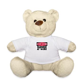 Landwirt bei der Arbeit Lustiger Landwirt Landwirt - Teddy - Weiß - Vorne