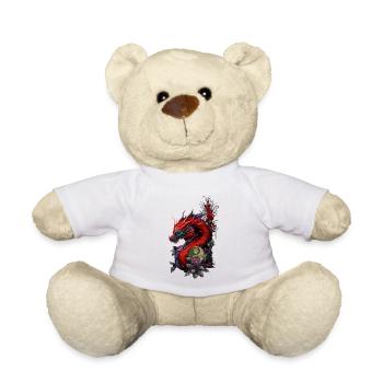 Merveilleux dragon chinois - Nounours - blanc - Devant