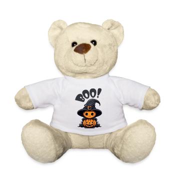 Halloween Kürbis - Teddy - Weiß - Vorne
