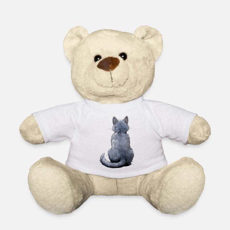 Bleu Russe - Nounours - blanc