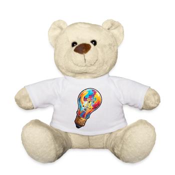 Bulb / Bulb / Brightness / Light - Teddy Bear - white - Front