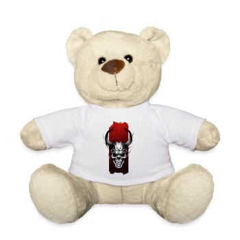 Eternal Vigil: Horned Skull - Teddy Bear - white - Front