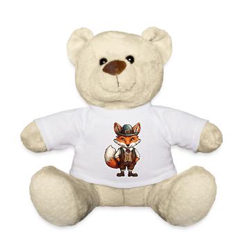 Lederhosen / Animal / Traditional costume / Tradition / Fox - Teddy Bear - white - Front