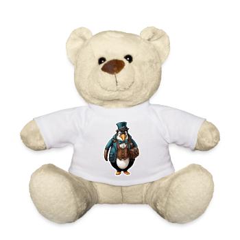 Lederhose / Tier / Tracht / Tradition / Pinguin - Teddy - Weiß - Vorne