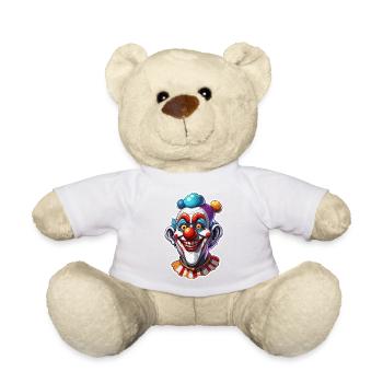 Clown / Cirque / Carnaval / Carnaval / Ludique - Nounours - blanc - Devant