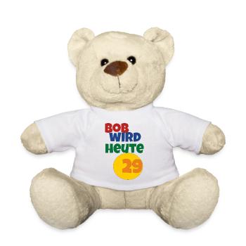 Bob turns 29 today - Teddy Bear - white - Front