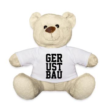 GERÜSTBAU Schriftzug - Teddy - Weiß - Vorne