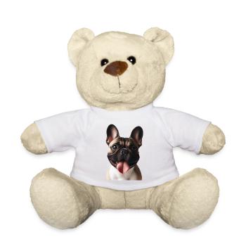 Un bouledogue français - Nounours - blanc - Devant