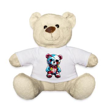 Ours en peluche / Peluche / Animal en peluche / Idée cadeau - Nounours - blanc - Devant
