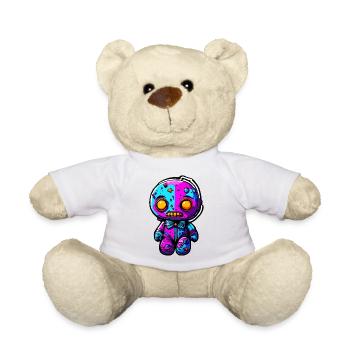 Horror Doll / Halloween / Creepy / Dark - Teddy Bear - white - Front