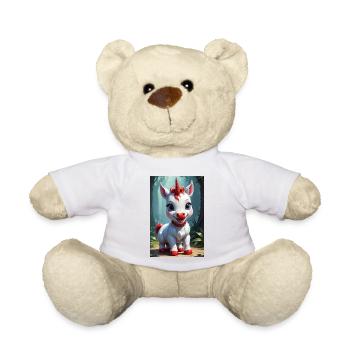 Cute Unicorn - Teddy Bear - white - Front