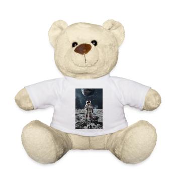 Astronaut grilling on the moon - Teddy Bear - white - Front