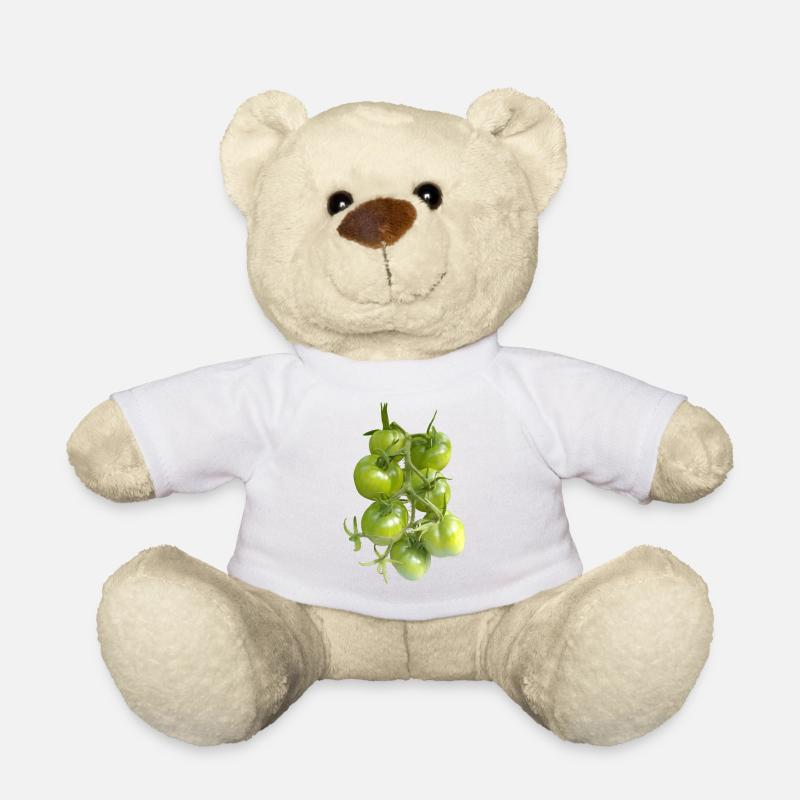 Tomates vertes sur la vigne - Nounours - blanc