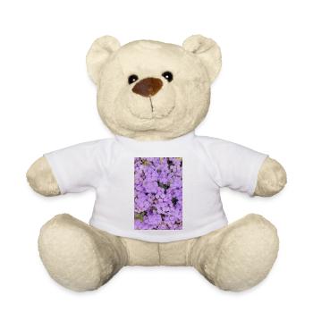 Mer duveteuse de fleurs de pompons - Nounours - blanc - Devant