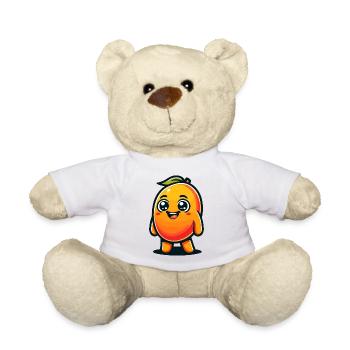 Eine verspielte Mango im Cartoon-Stil - Teddy - Weiß - Vorne