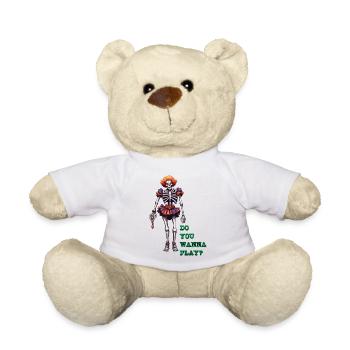 Clown / Cirque / Carnaval / Carnaval / Ludique - Nounours - blanc - Devant