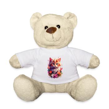 Cat Cat V1 24 05 - Teddy Bear - white - Front