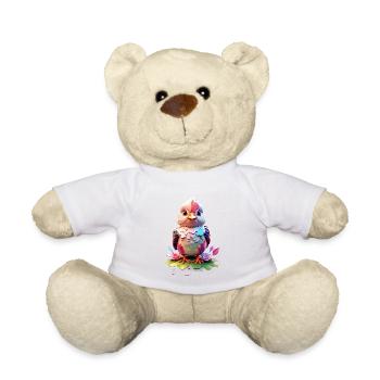 Vogel Bird V1 24 11 - Teddy Bear - white - Front