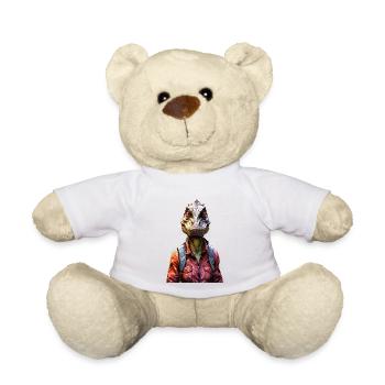 Dino Dinosaurier V1 24 03 - Teddy - Weiß - Vorne